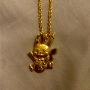 Pikachu pendant with 2.5mm 26inch rope chain